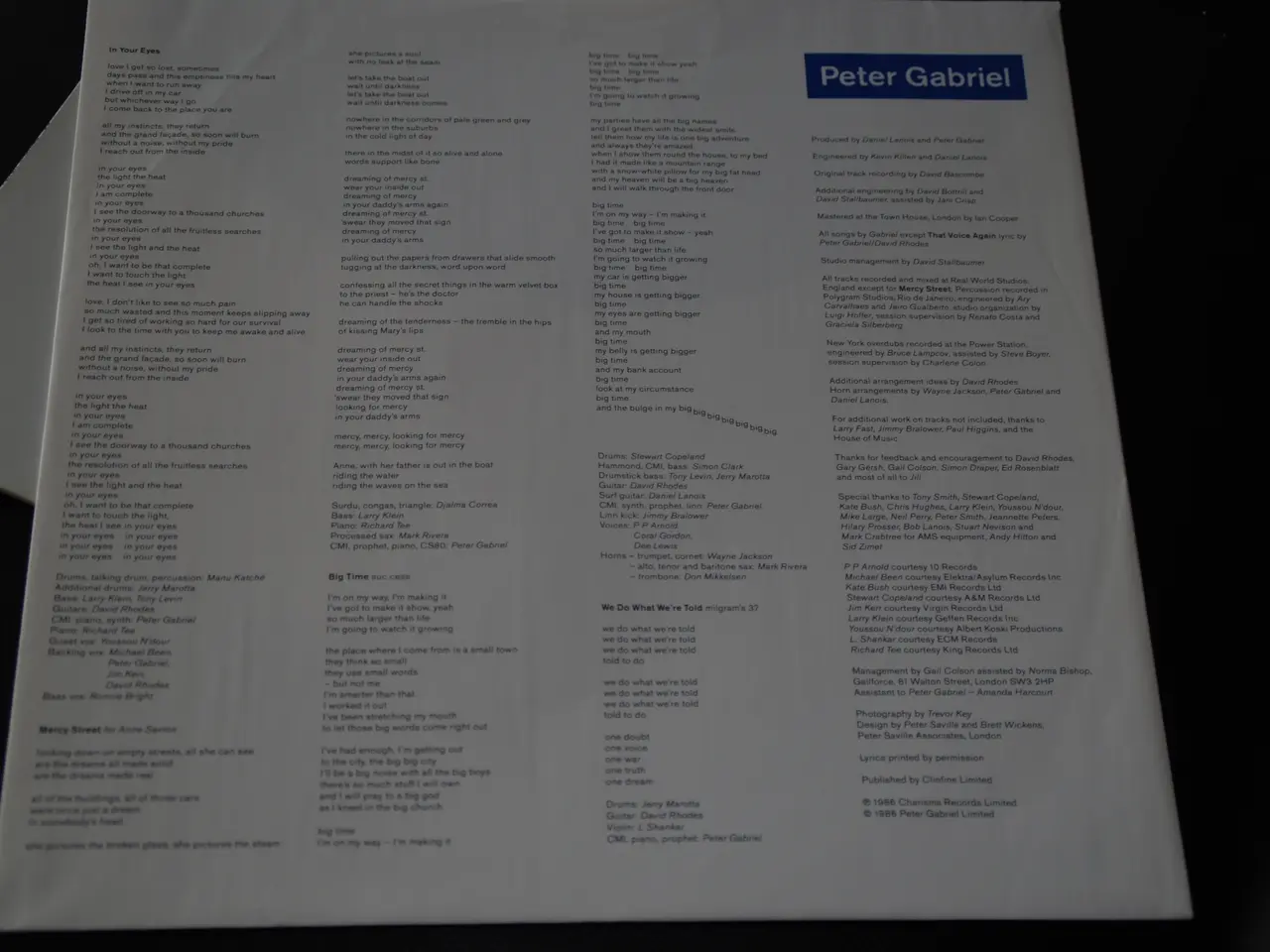 Billede 3 - Lp - Peter Gabriel