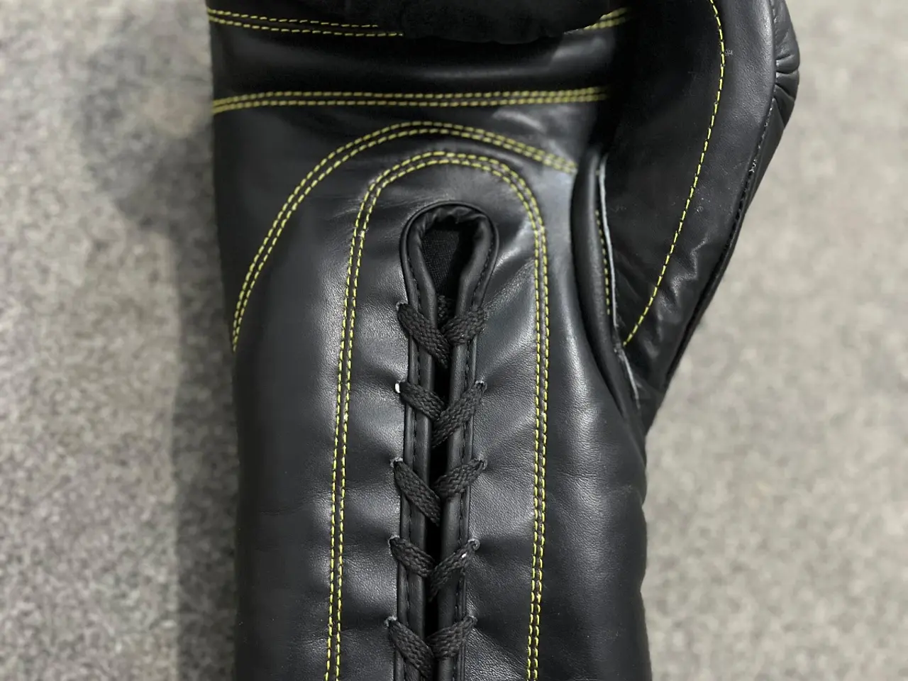 Billede 1 - Black Boxing Gloves Genuine Cowhide Leather