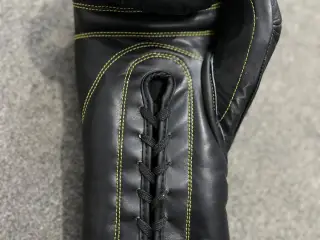 Black Boxing Gloves Genuine Cowhide Leather