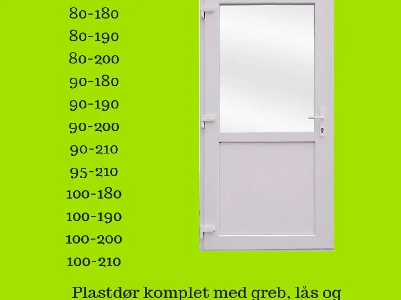 Billede 3 - Plastdør Fra Kr. 1995