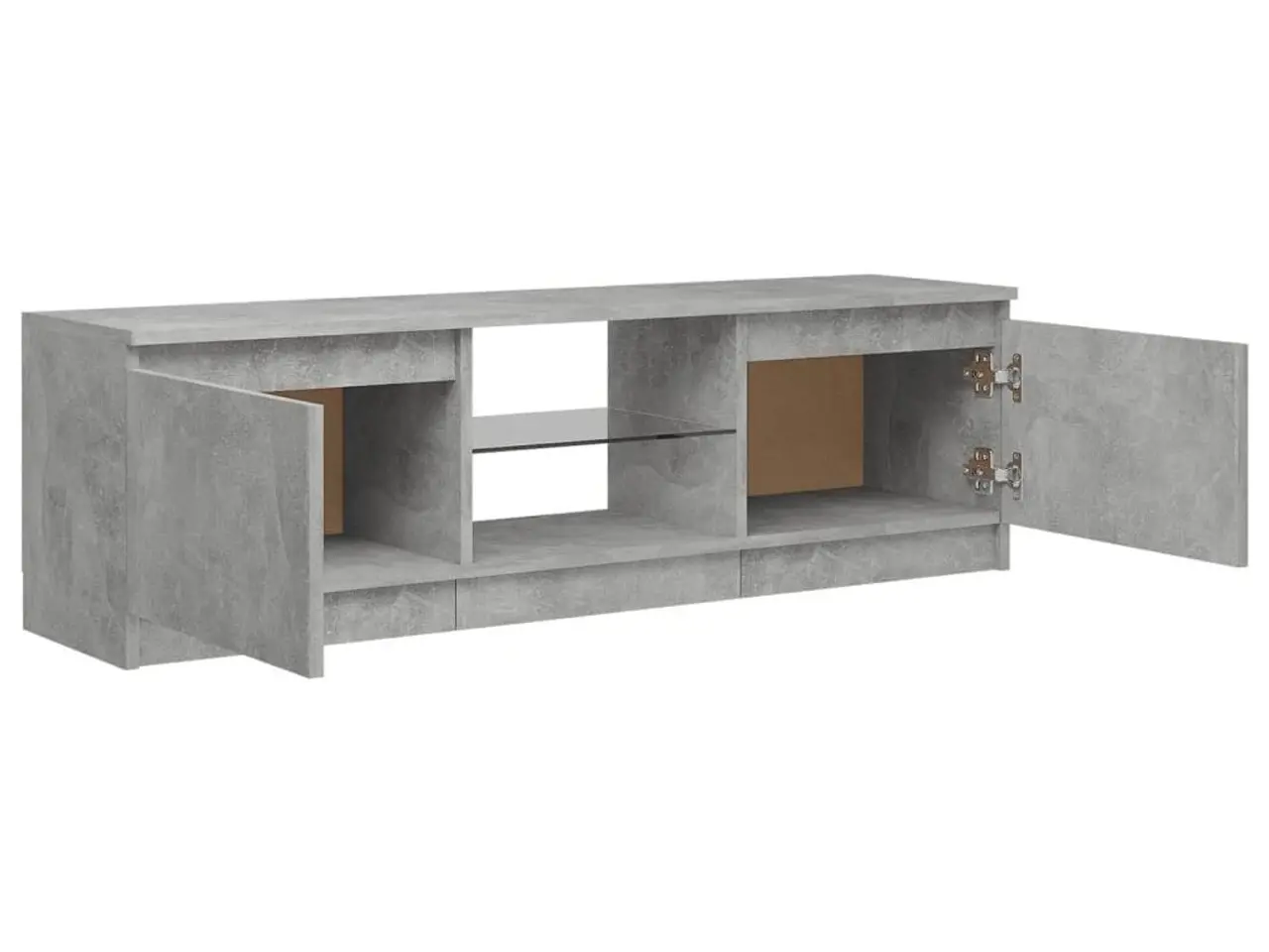 Billede 8 - Tv-skab med LED-lys 120x30x36 cm betongrå