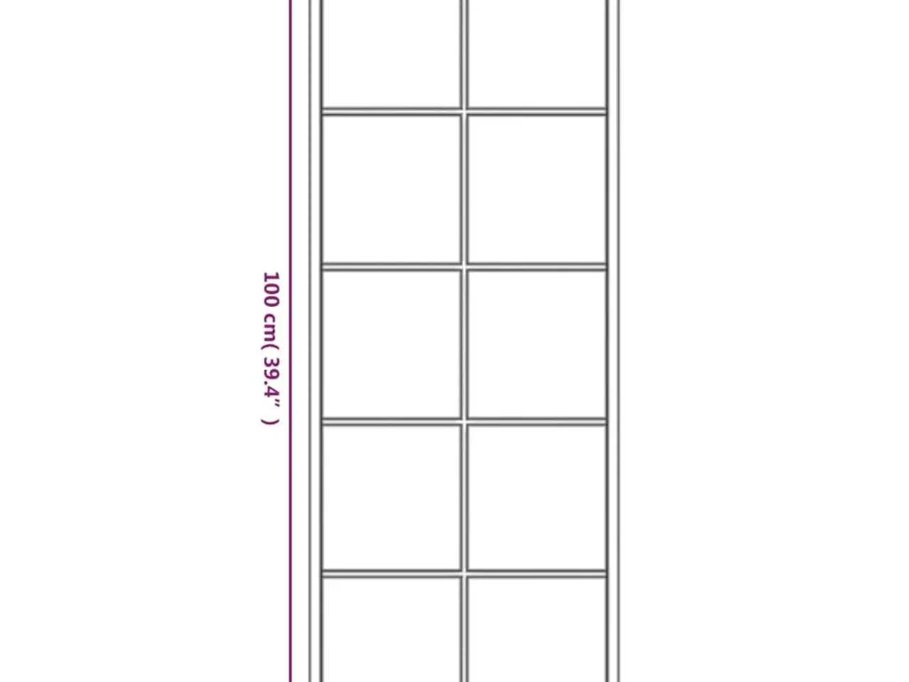 Billede 8 - Vægspejl 100 × 40 cm - metalramme i sort