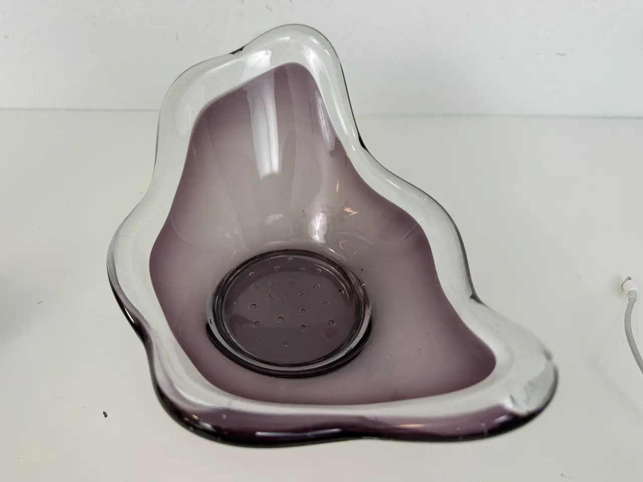 Billede 4 - Glasskål / Glas kunst (Lyngby?)
