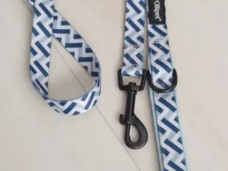 Hundesnor nylon og neopren. 150 cm. 