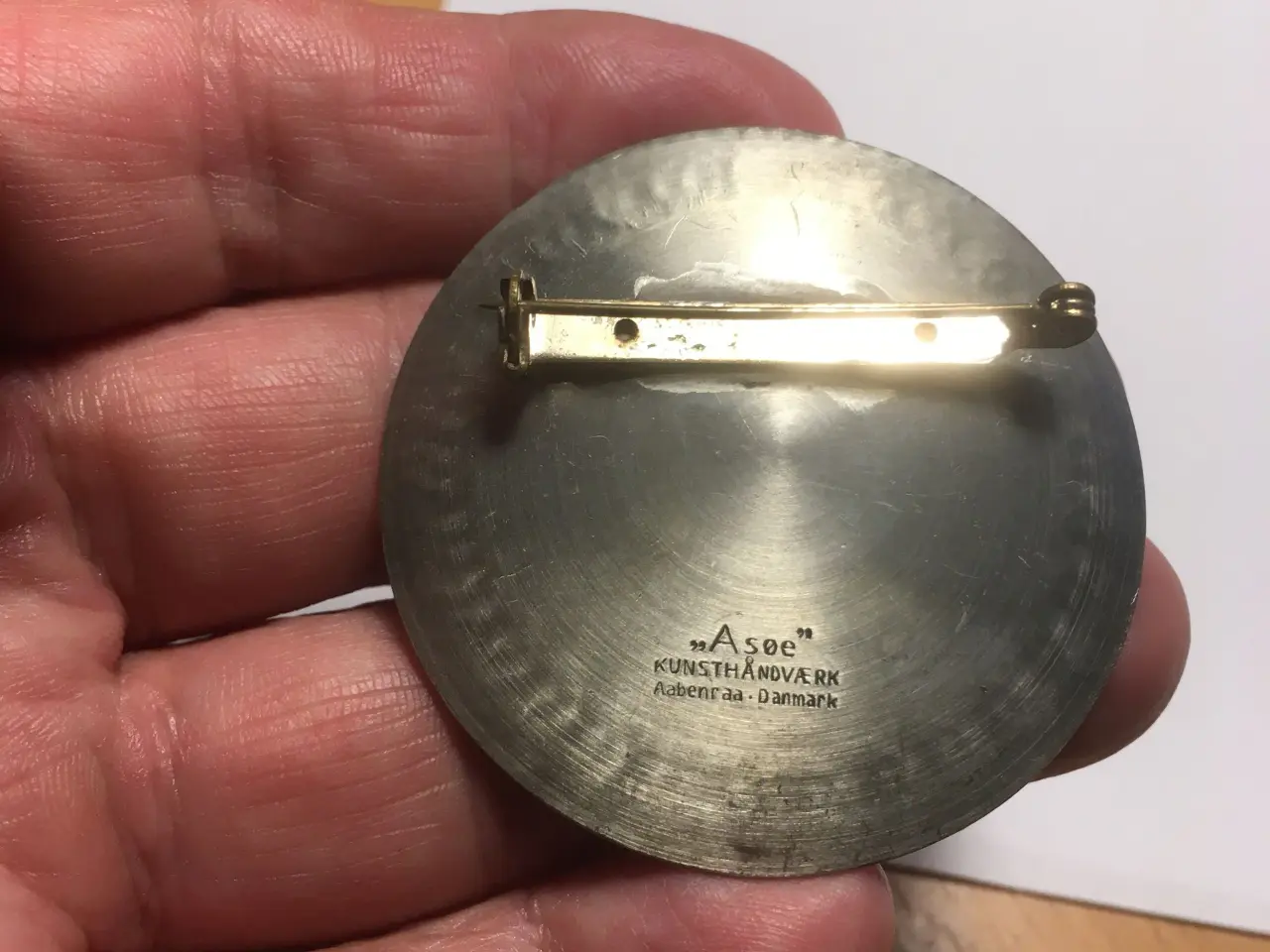 Billede 2 - Broche tin & rav