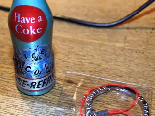 1 stk. aluminium Mini Coca Cola Flaske 1960