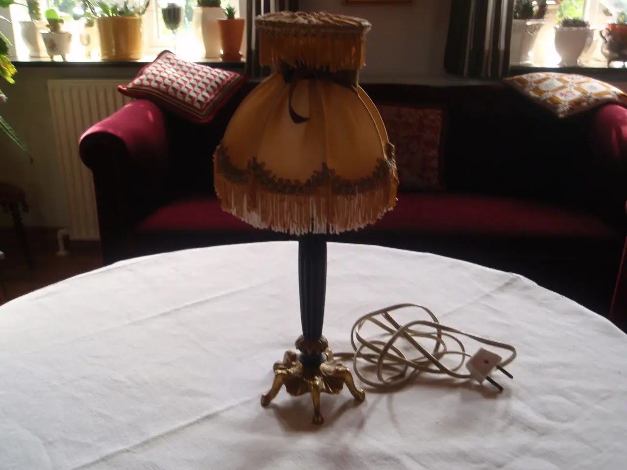Billede 2 - Gl/ flot bordlampe