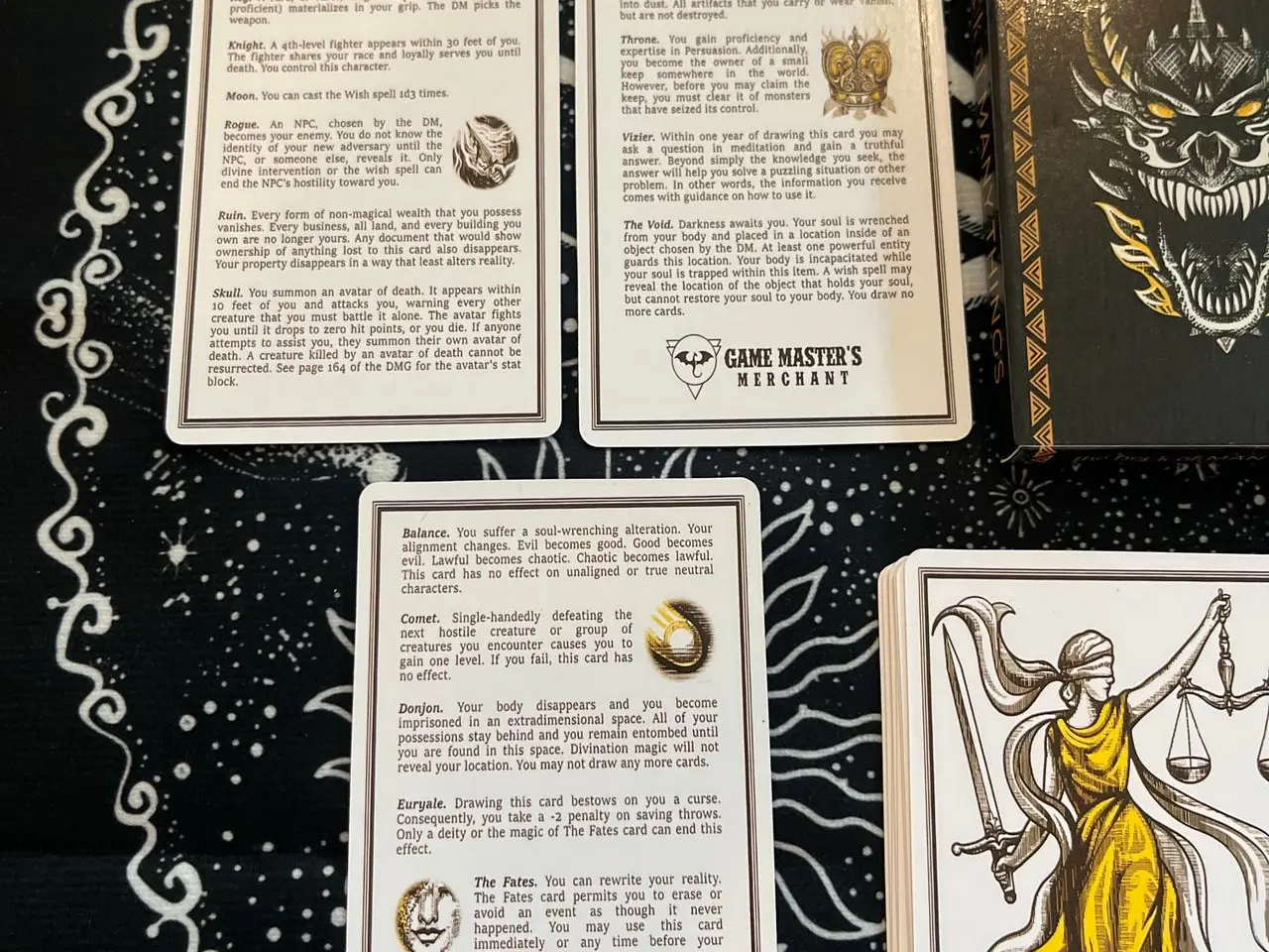 Billede 4 - The Deck of Many Things - kortsæt til rollespil / D&D