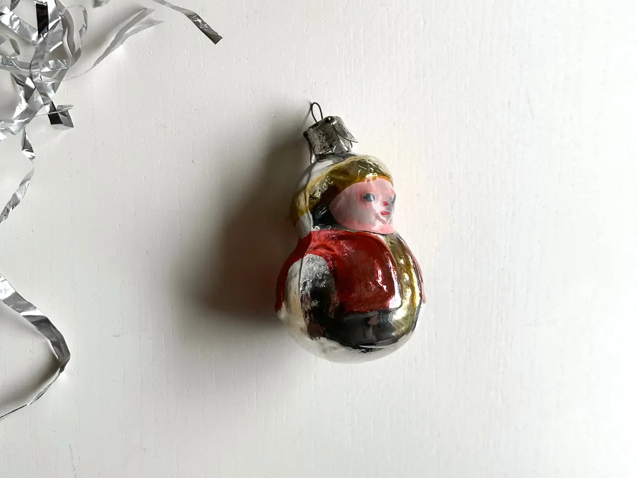 Billede 2 - Vintage juleornament, rund Snegurochka