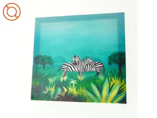 maleri af to zebraer (str. 40 x 40)