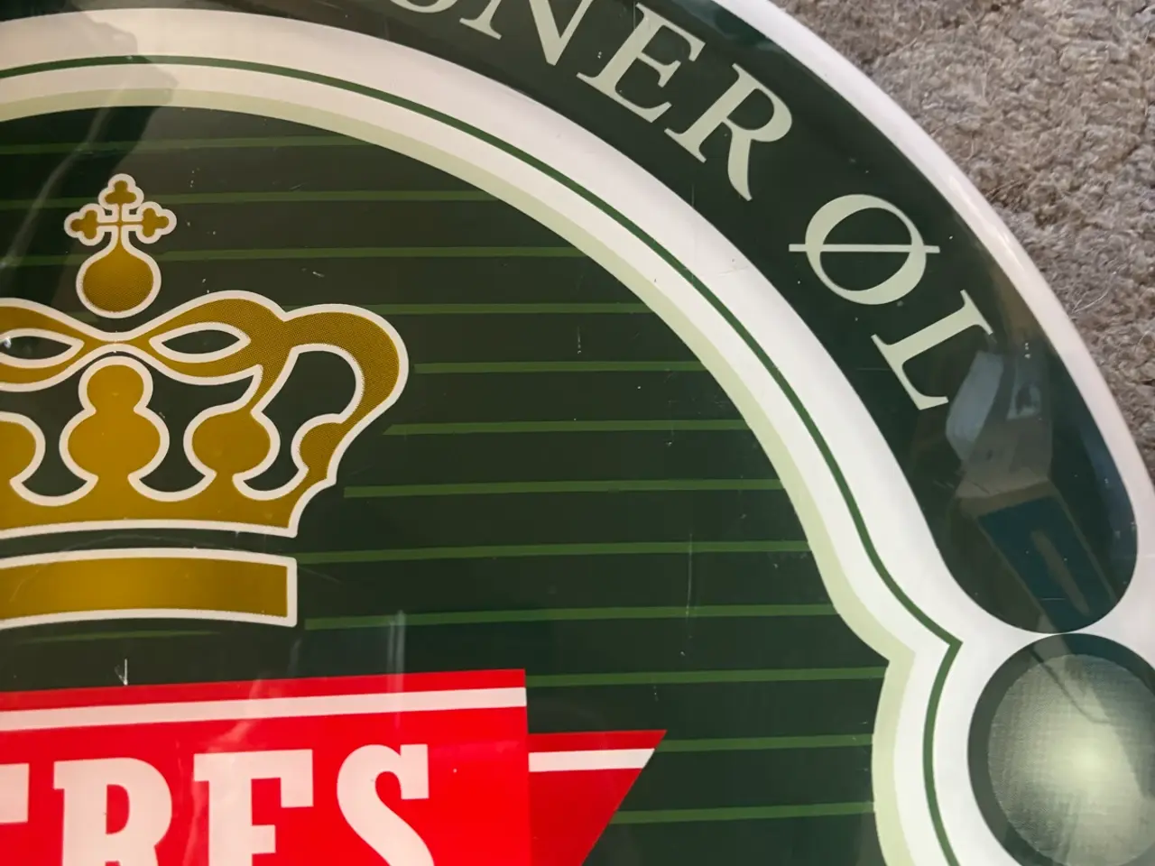 Billede 6 - Stort retro Ceres skilt i plast 