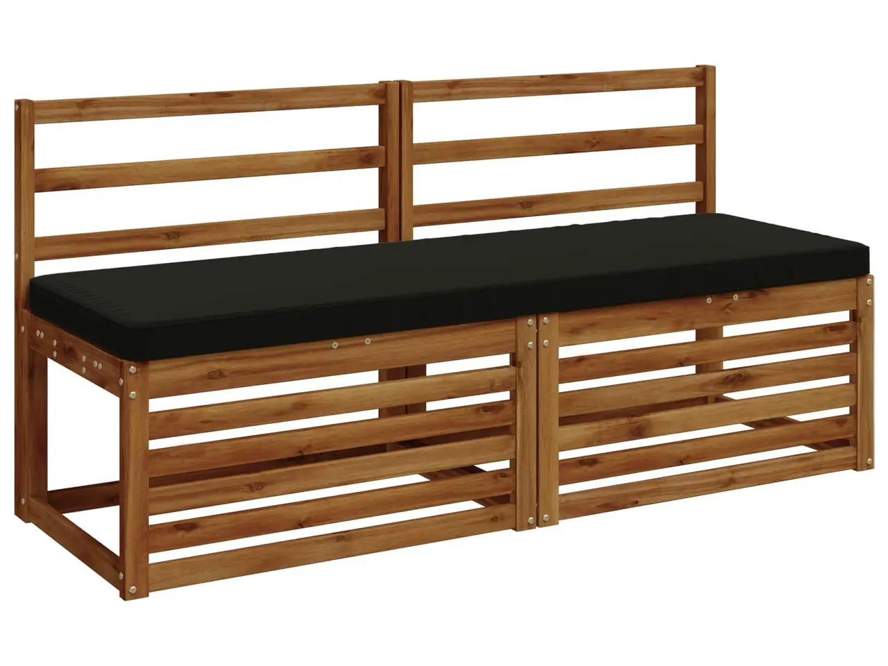 Billede 2 - Bænkepude VUGHT sort 140 x 50 x 5 cm i 100% polyester