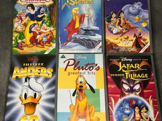 Disney VHS film 6 stk