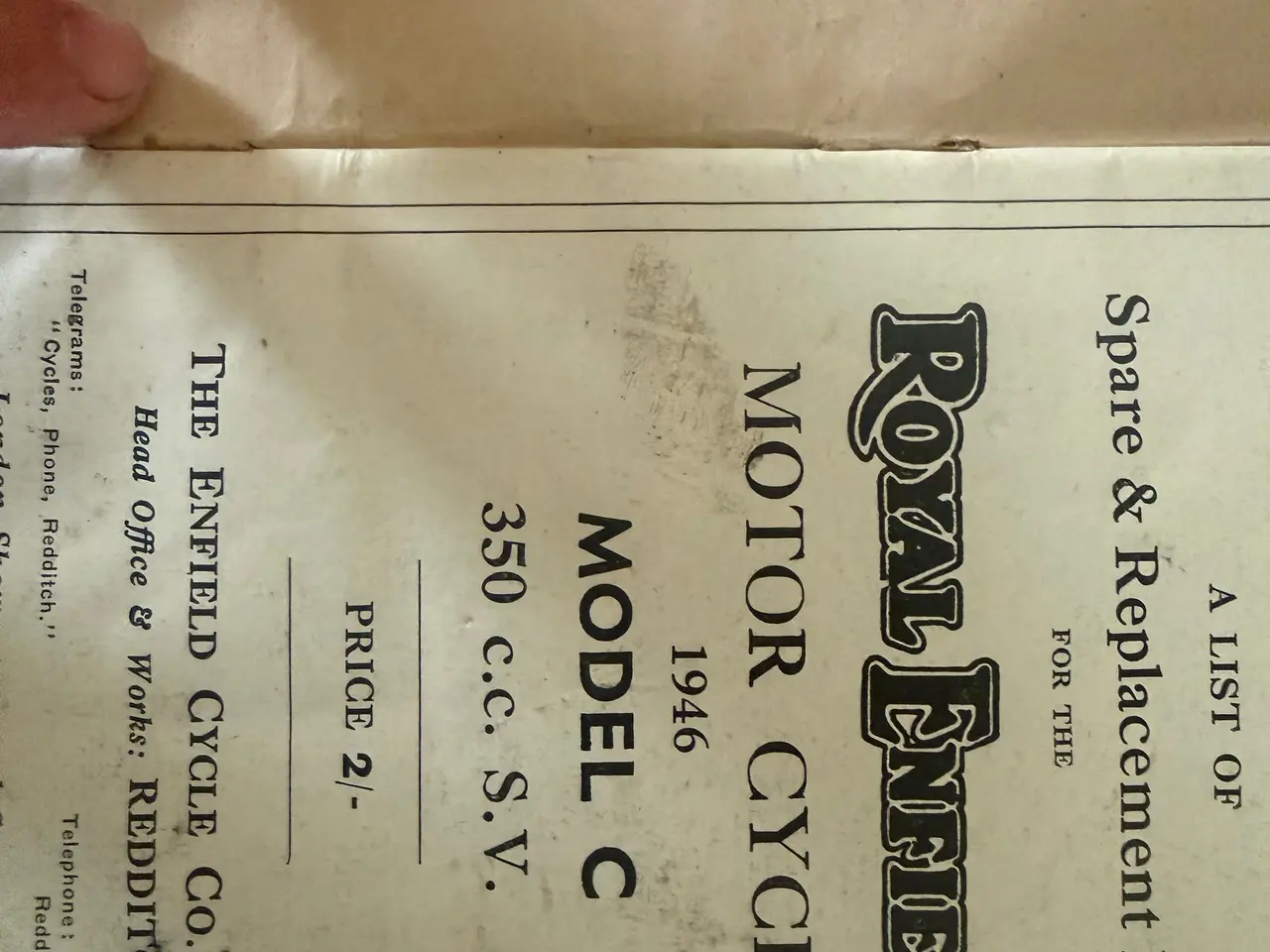 Billede 9 - Royal Enfield model C 350 SV motorcykel