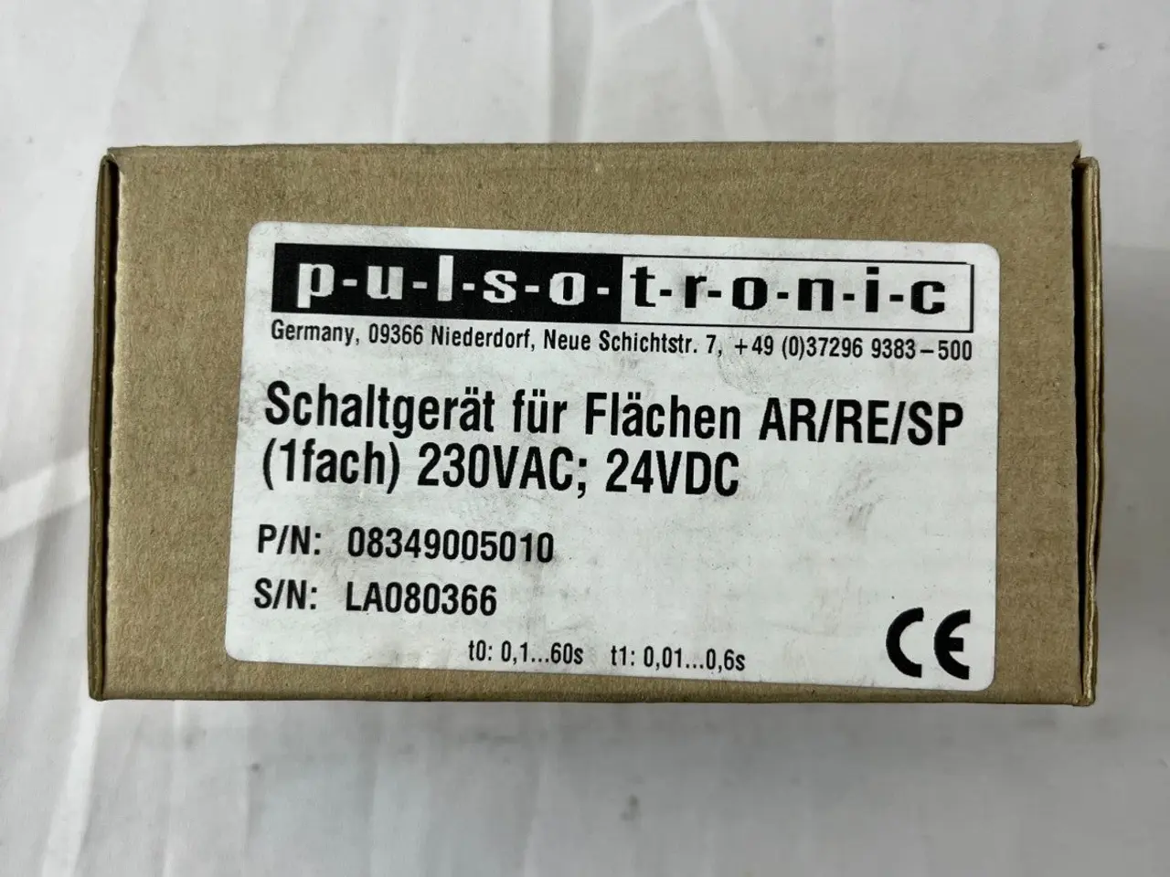 Billede 2 - Pulsotronic 08349005010 Flat Sensor Control Unit