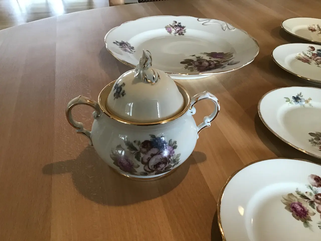Billede 2 - Kaffestel Kjøbenhavns Porcelæn Maleri