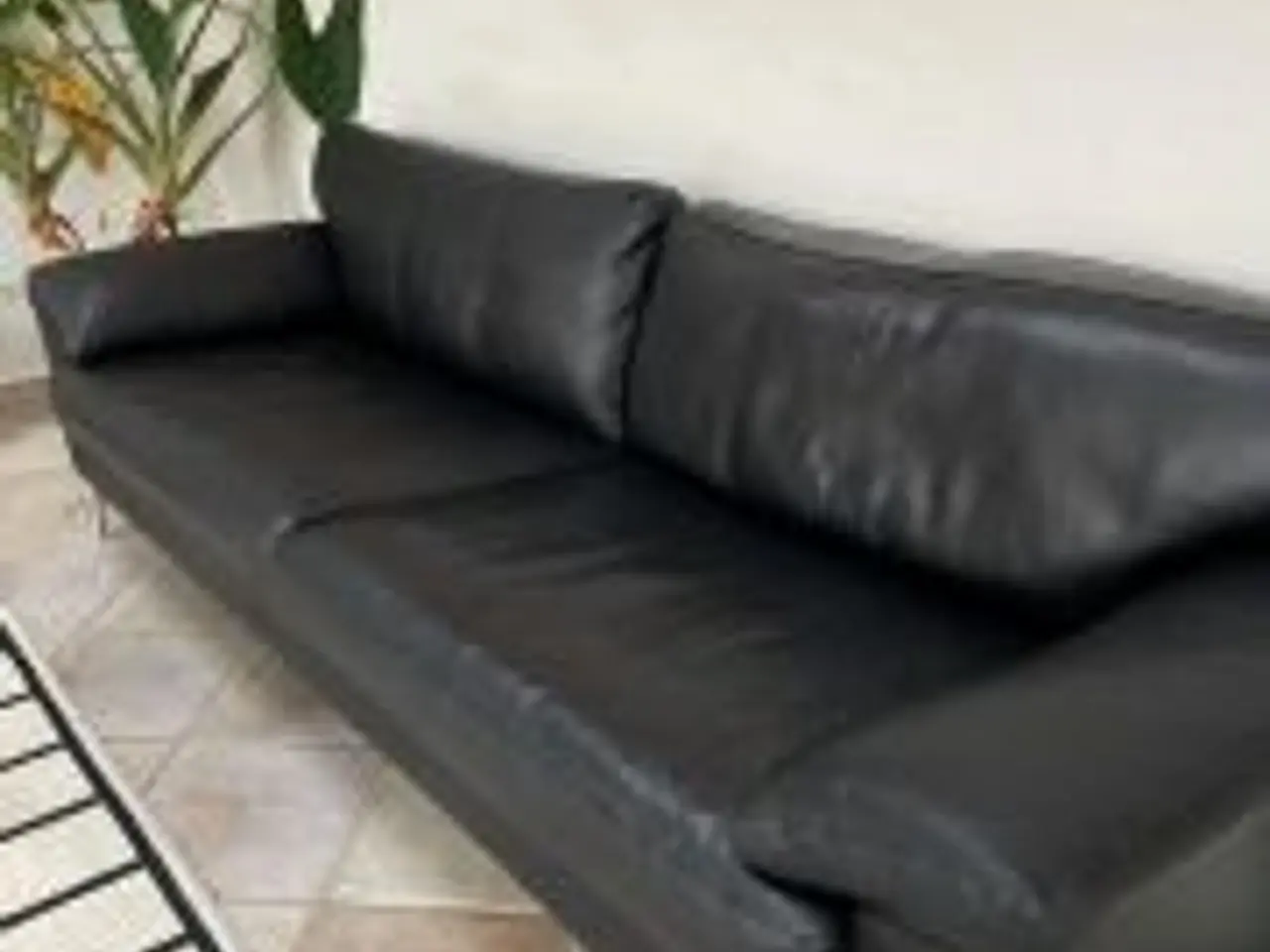 Billede 2 - Mogens Hansen sofa model 2163/3 sort læder