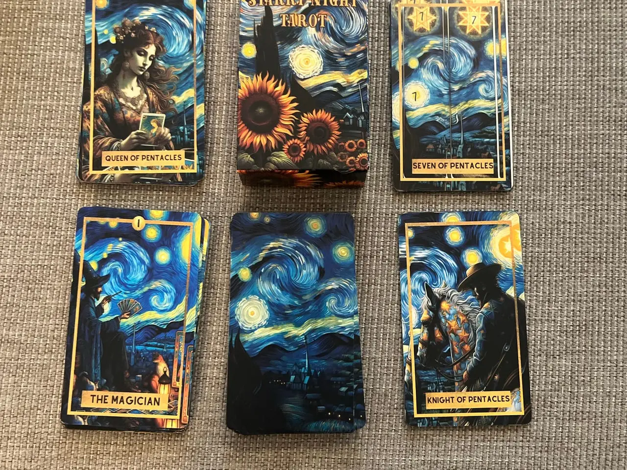 Billede 1 - Starry Night Tarot - tarotkort inspireret af Stjernenat