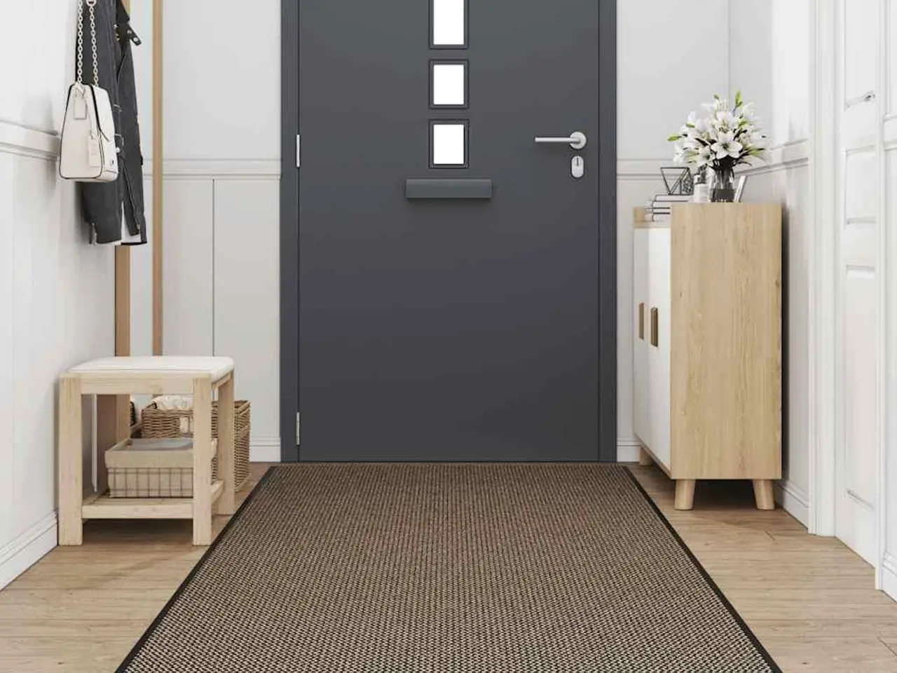 Billede 2 - Dørmåtte brun 115 x 300 cm