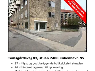 SUPER GODT BELIGGENDE LOKALE UDLEJES