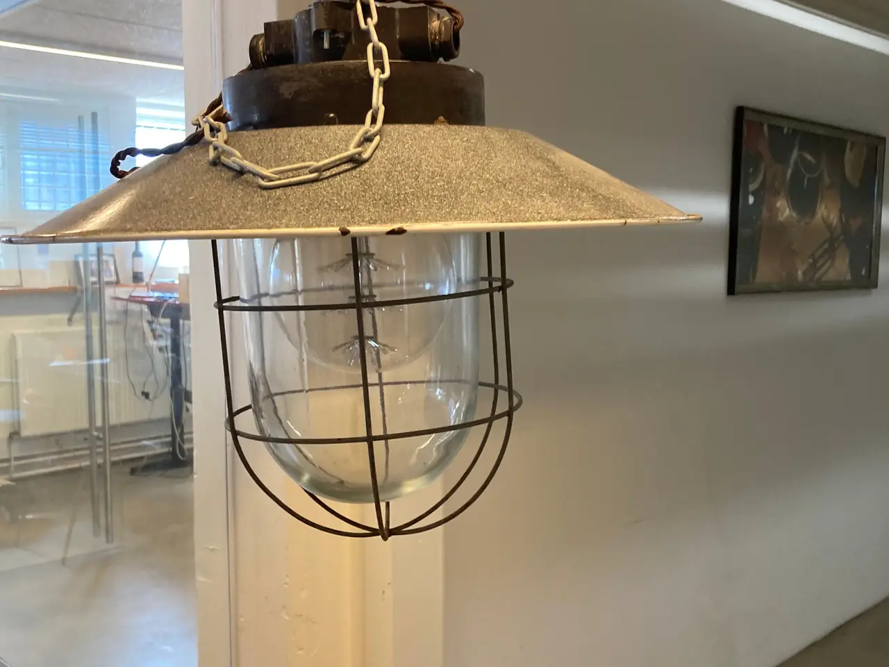 Billede 1 - Retro gitterlampe
