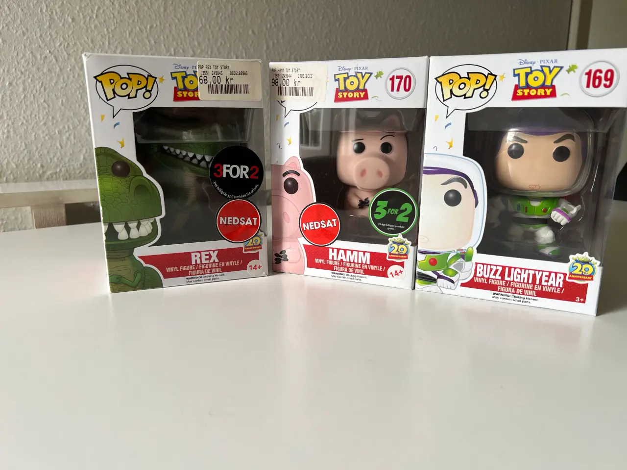 Billede 1 - Funko Pop! Rex #171 Hamm #170 Buzz Lightyear #169