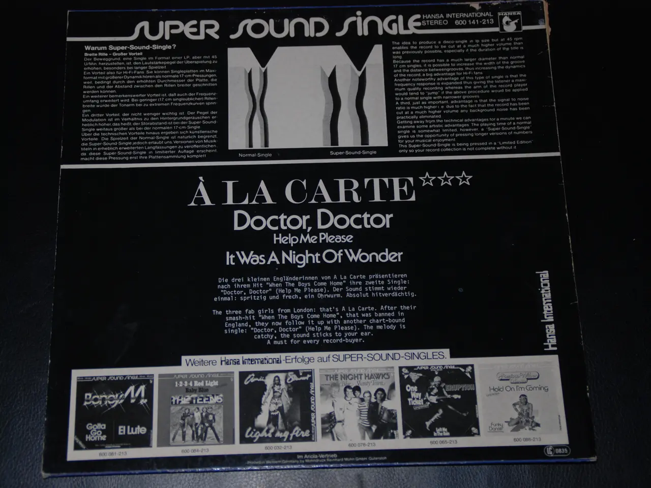 Billede 7 - 4 stk. lp - A LA CARTE