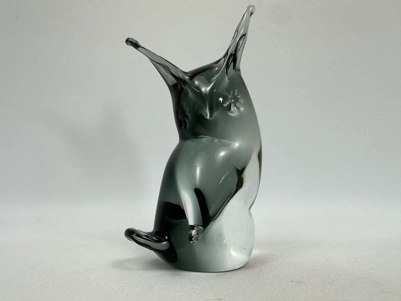 Billede 3 - Italiensk kunstglas ugle (Murano)