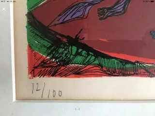 Litografi Pieter Sohl Mannhei