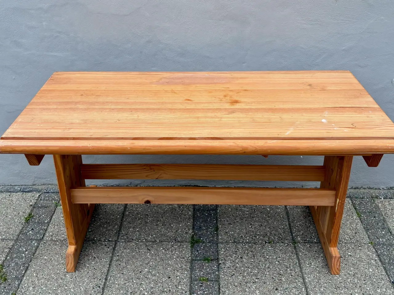Billede 7 - SOLGT Fyrretræ arkitektbord/arbejdsbord