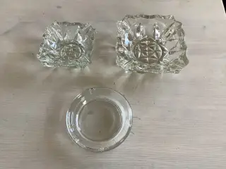 3 stk glas askebæger