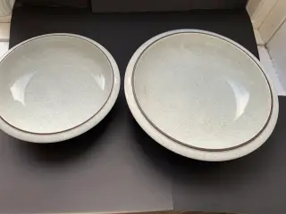 2 fade med krakkeleret glasur, Royale Copenhagen