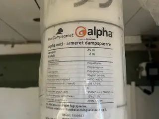 Dampspærre 25x 2 m ny