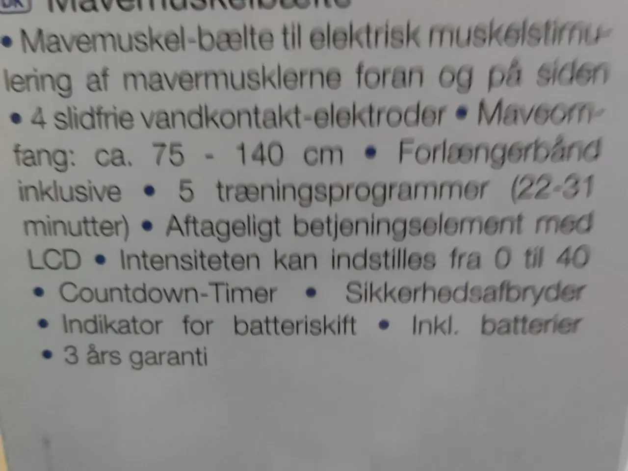 Billede 1 - Sanitas muskelmavebælte