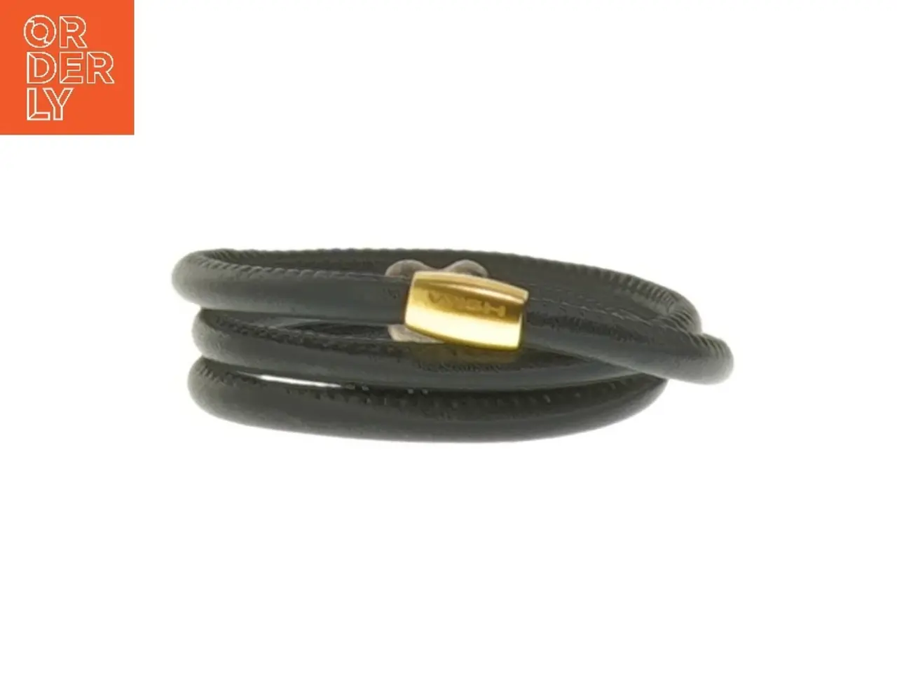 Billede 1 - Sort læderarmbånd fra Christina Watches(str. Ø 5,5 cm)