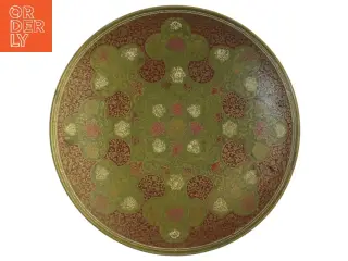 Dekorativ messingbakke (str. 19,5 cm i diameter)