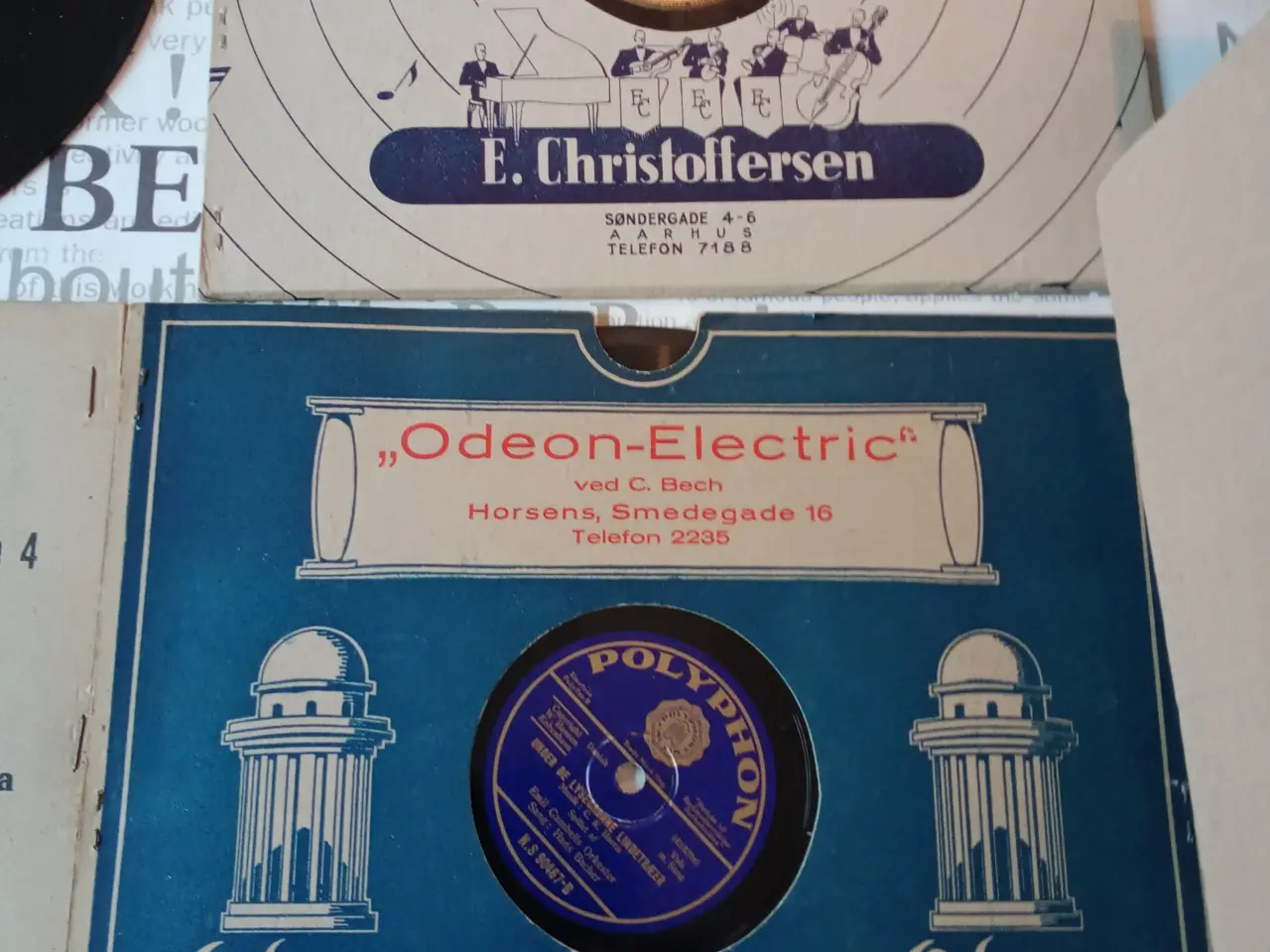 Billede 1 - En stak ældre 78er lp plader