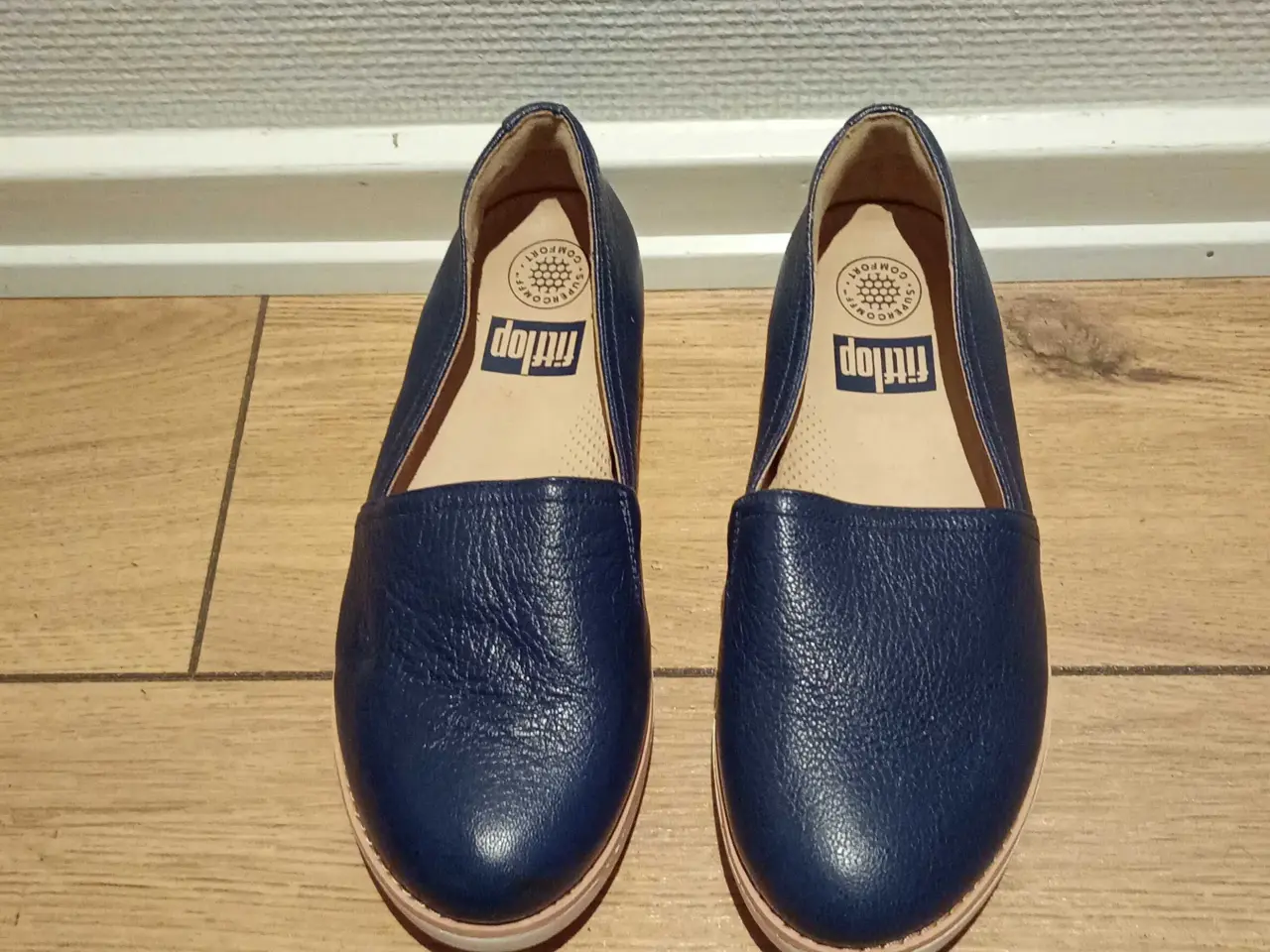 Billede 1 - Fine damesko, FITFLOP, skind, blaa, str. 37.