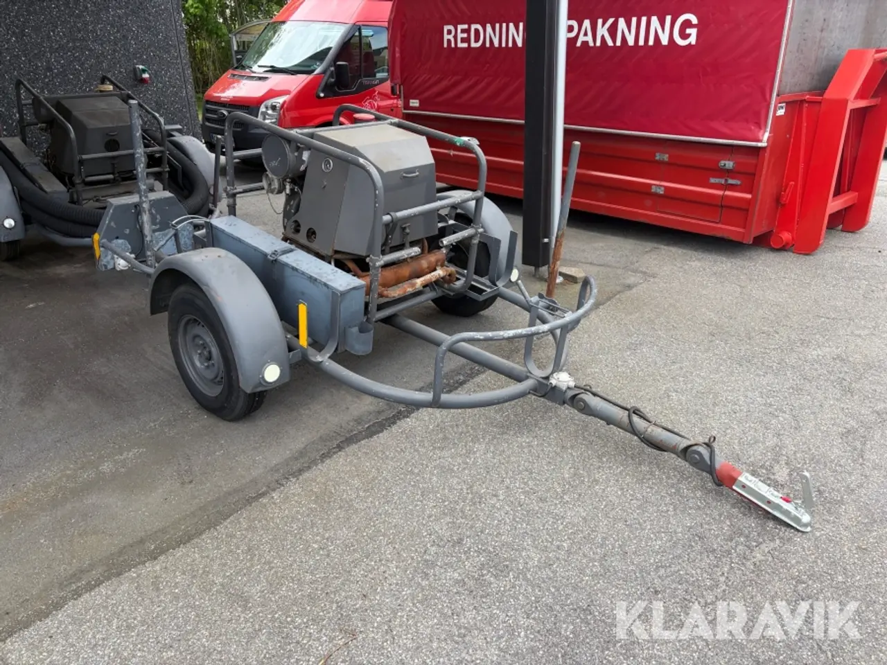 Billede 7 - Vandforsyningsenhed / brandpumpe på trailer DVI 12/3 1200 bobbel motor