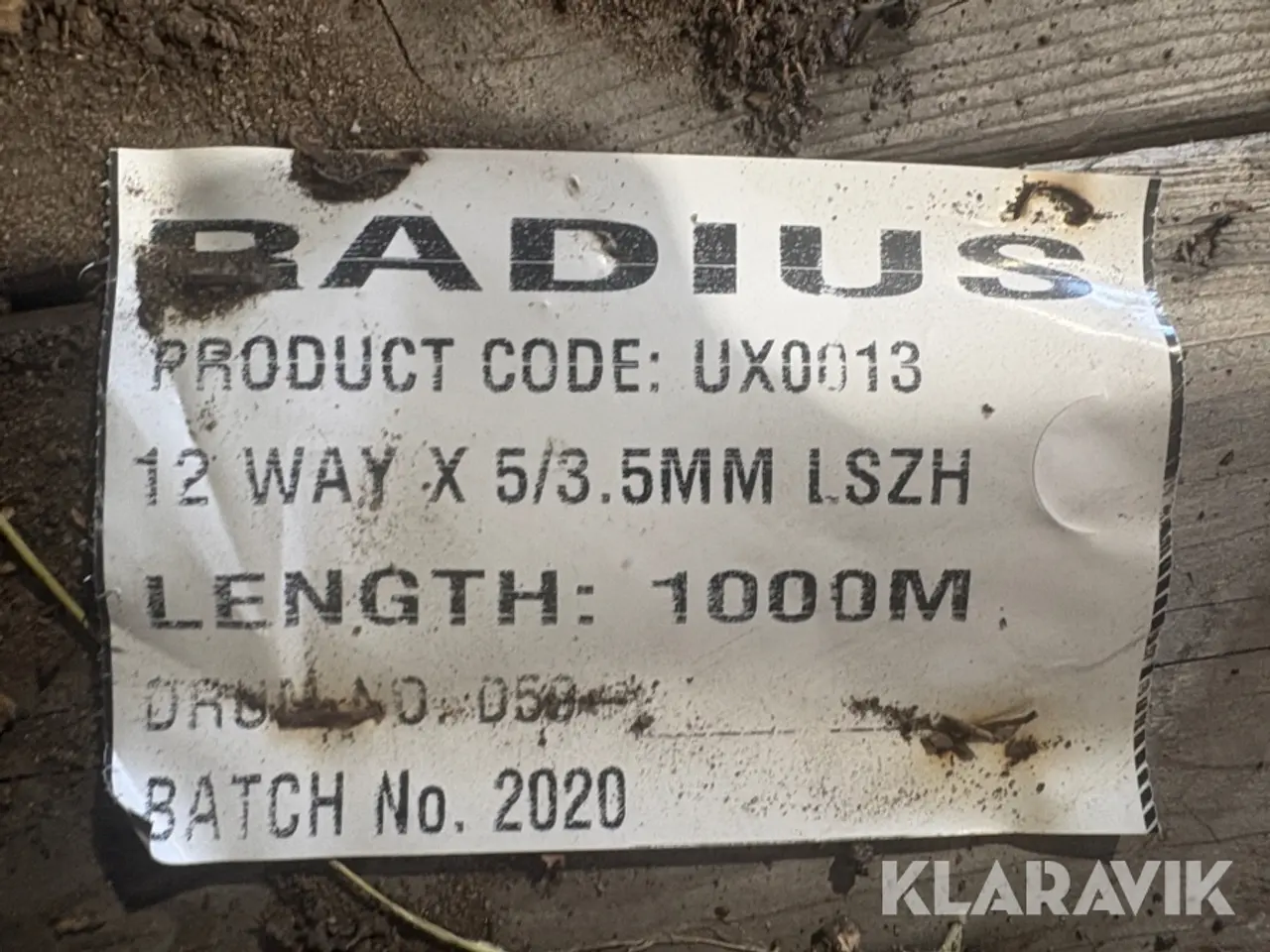 Billede 8 - Fiberkabel Radius JX0013 12 WAY × 5/3,5 mm LSZH