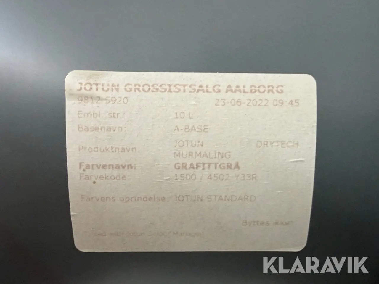 Billede 8 - Murmaling Jotun Drytech 4502 grafitgrå 19 Styk
