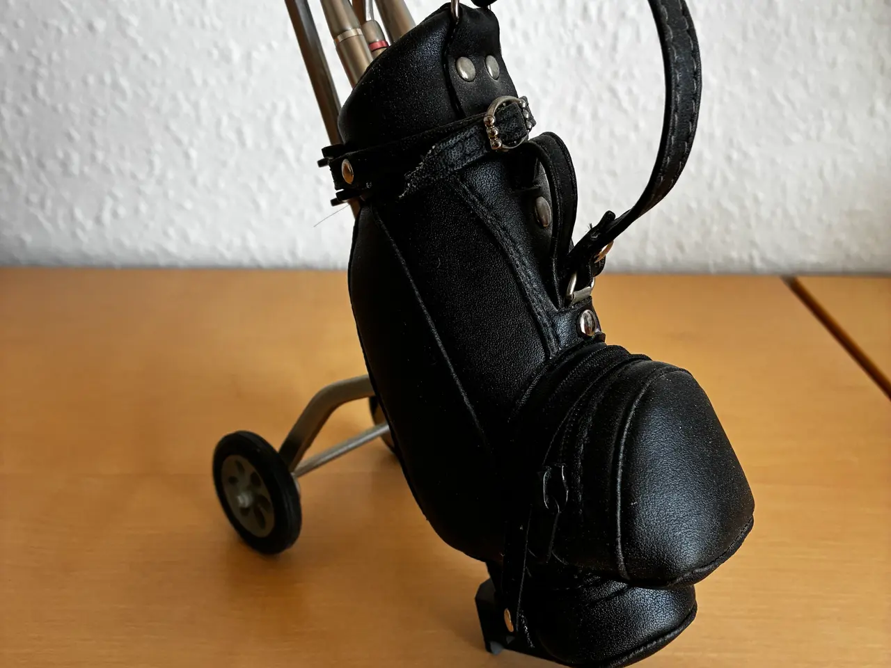 Billede 1 - Mini golfbag på trolley sort
