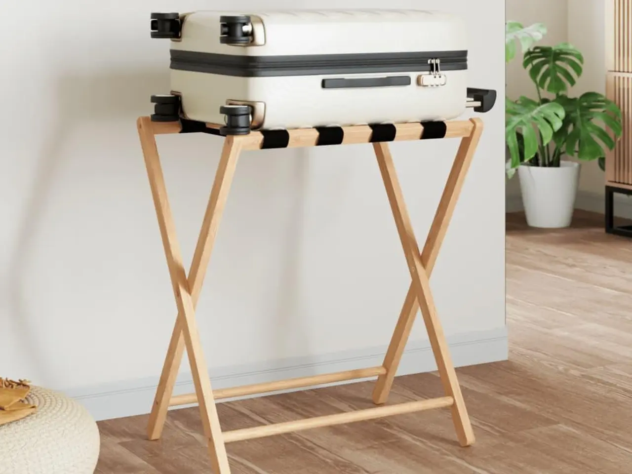Billede 1 - Kuffertbænk i bambus - 68,5 x 38 x 58 cm
