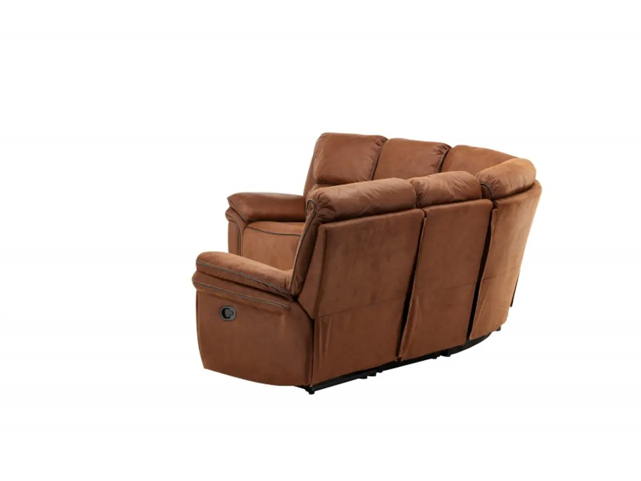 Billede 7 - Christopher Recliner hjørnesofa - Cognac - Ruskindsblød mikrofiber