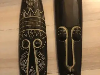 Masker i træ 2. stk. 48x14cm