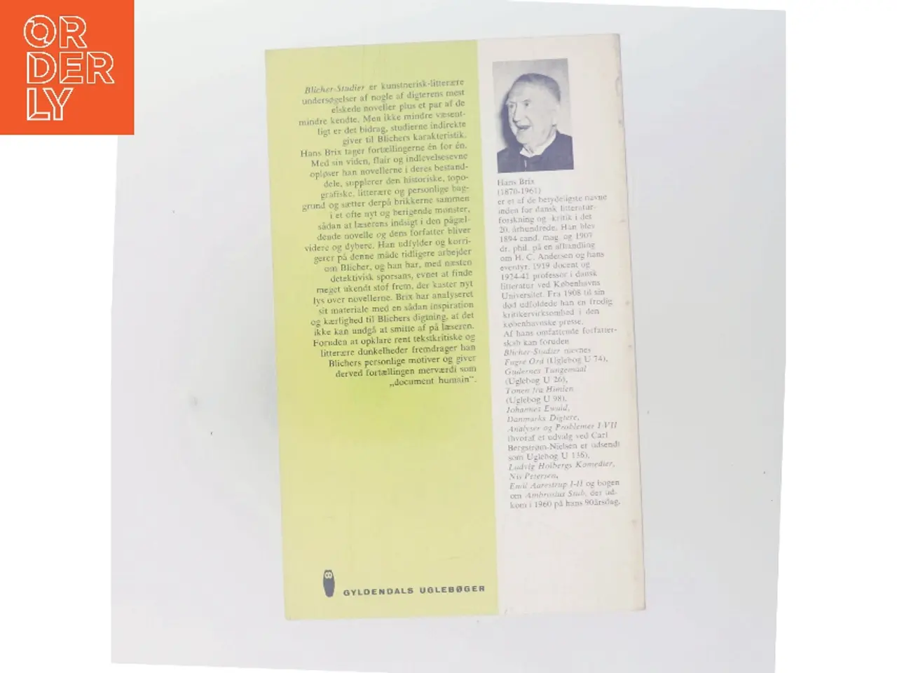 Billede 3 - Blicher-Studier af Hans Brix (Bog)