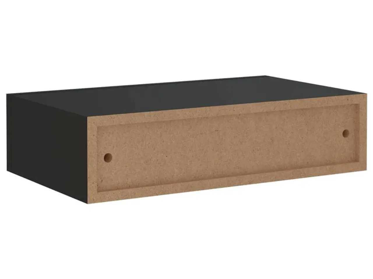 Billede 8 - Væghylder med skuffer 2 stk. 40x23,5x10 cm MDF sort
