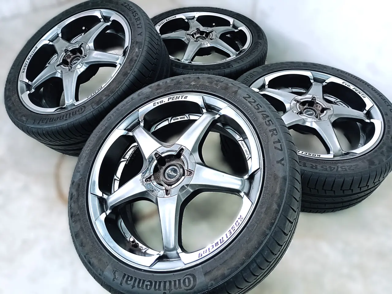 Billede 2 - 4x98 & 4x108 17" ET38 Kosei Evo sommerhjul