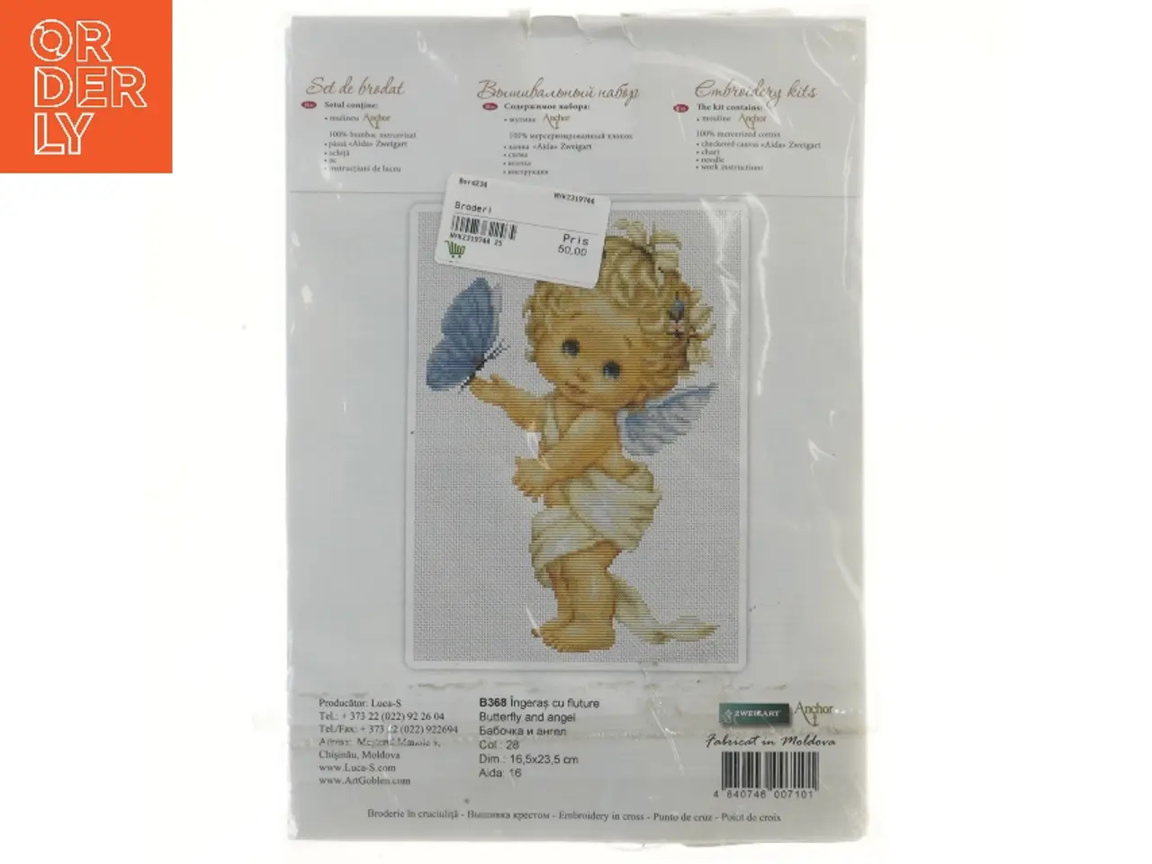 Billede 1 - Broderi sæt(str. 16,5x23,5 cm) (str. 16,5x23,5 cm)