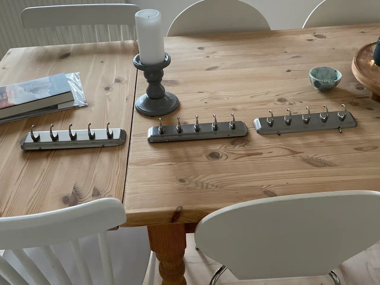 Billede 1 - Knagerækker 3 stk. rustfrit stål